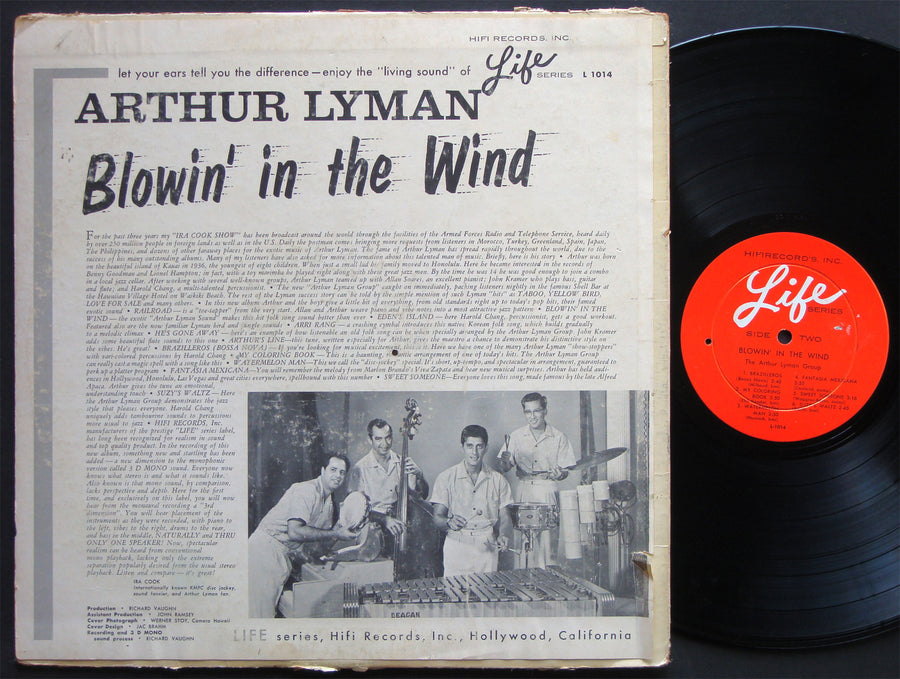 ARTHUR LYMAN Blowin' In The Wind LP HIFI RECORDS L-1014 US 1964 DG MONO