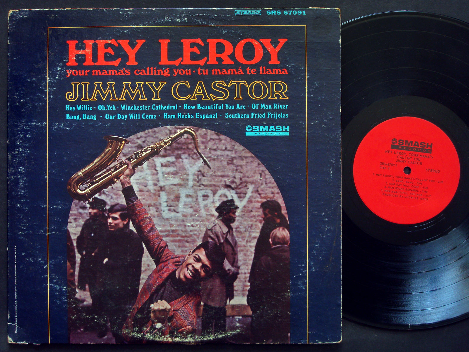 JIMMY CASTOR Hey Leroy LP SMASH RECORDS SRS 67091 Orig US 1968 SOUL FUNK LATIN