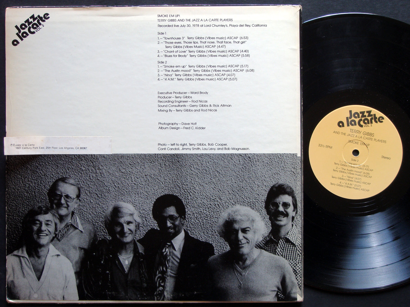 TERRY GIBBS Smoke Em Up! LP JAZZ A LA CARTE VOL. 2 US 1979 JAZZ ST