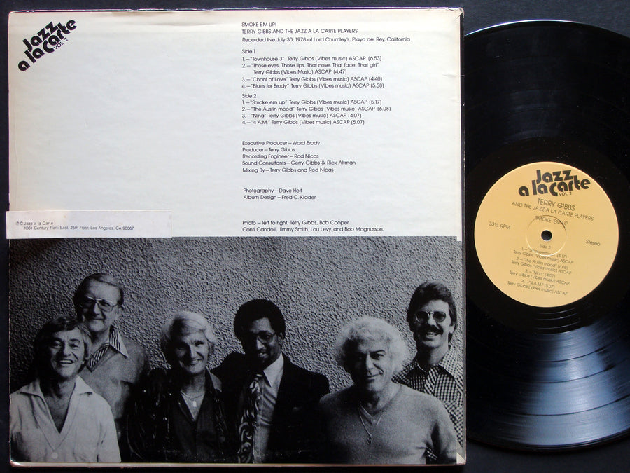 TERRY GIBBS Smoke Em Up! LP JAZZ A LA CARTE VOL. 2 US 1979 JAZZ ST