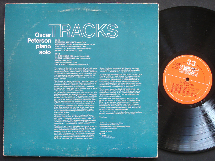 OSCAR PETERSON Tracks LP MPS RECORDS MC 20879 US 1974 JAZZ