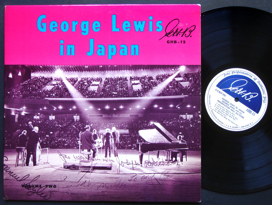 GEORGE LEWIS The Original Osaka Band In Japan LP G.H.B. GHB-16 JAZZ DG MONO