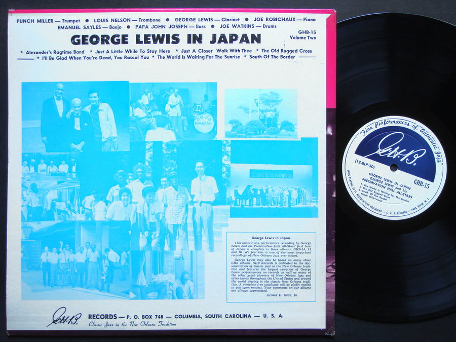 GEORGE LEWIS The Original Osaka Band In Japan LP G.H.B. GHB-16 JAZZ DG MONO