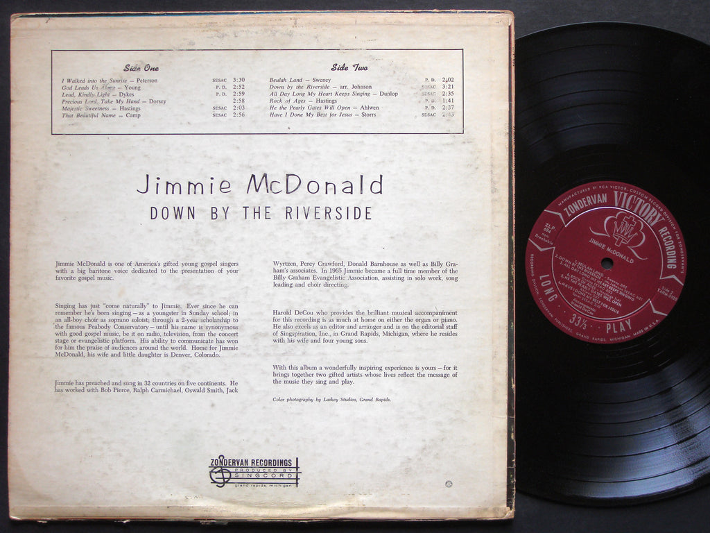 JIMMIE MCDONALD Down By The River Side LP PILGRIM JLP133 US '66 Funk Soul Gospel