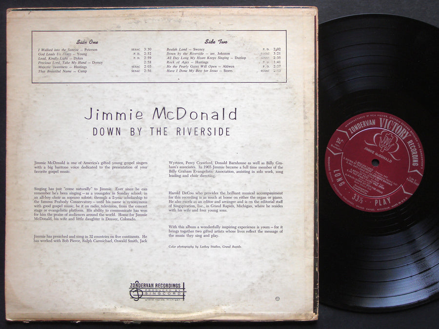JIMMIE MCDONALD Down By The River Side LP PILGRIM JLP133 US '66 Funk Soul Gospel