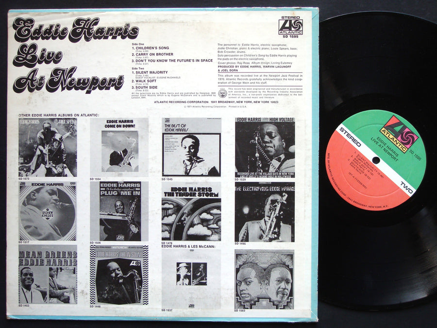 EDDIE HARRIS Live At Newport LP ATLANTIC SD 1595 US 1971 JAZZ FUNK