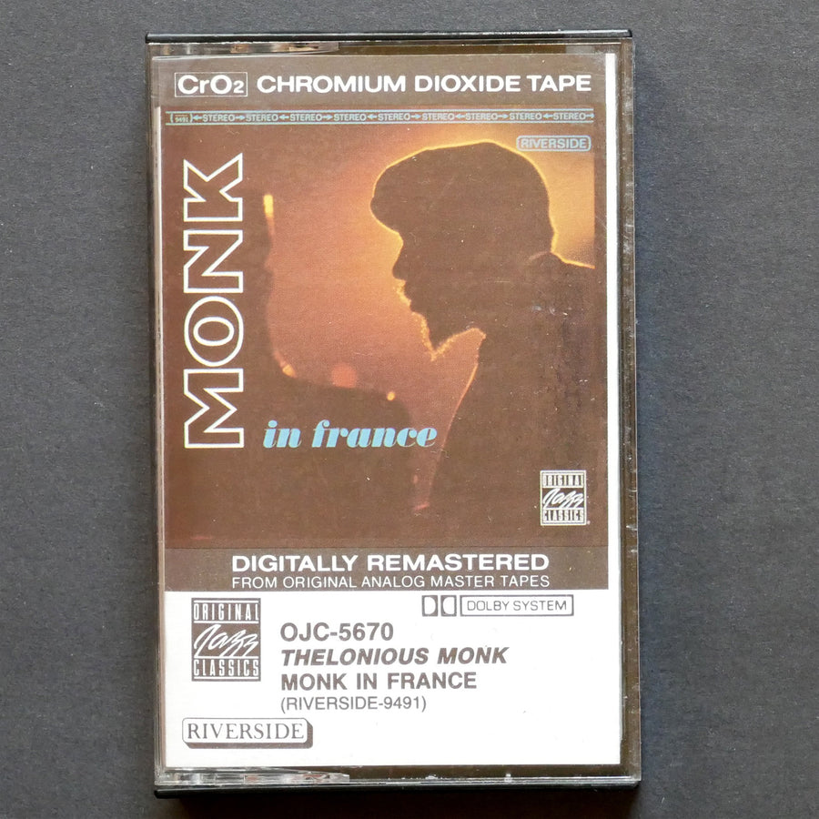 THELONIOUS MONK Monk In France RIVERSIDE OJC 5670 Charles Rouse JAZZ CASSETTE