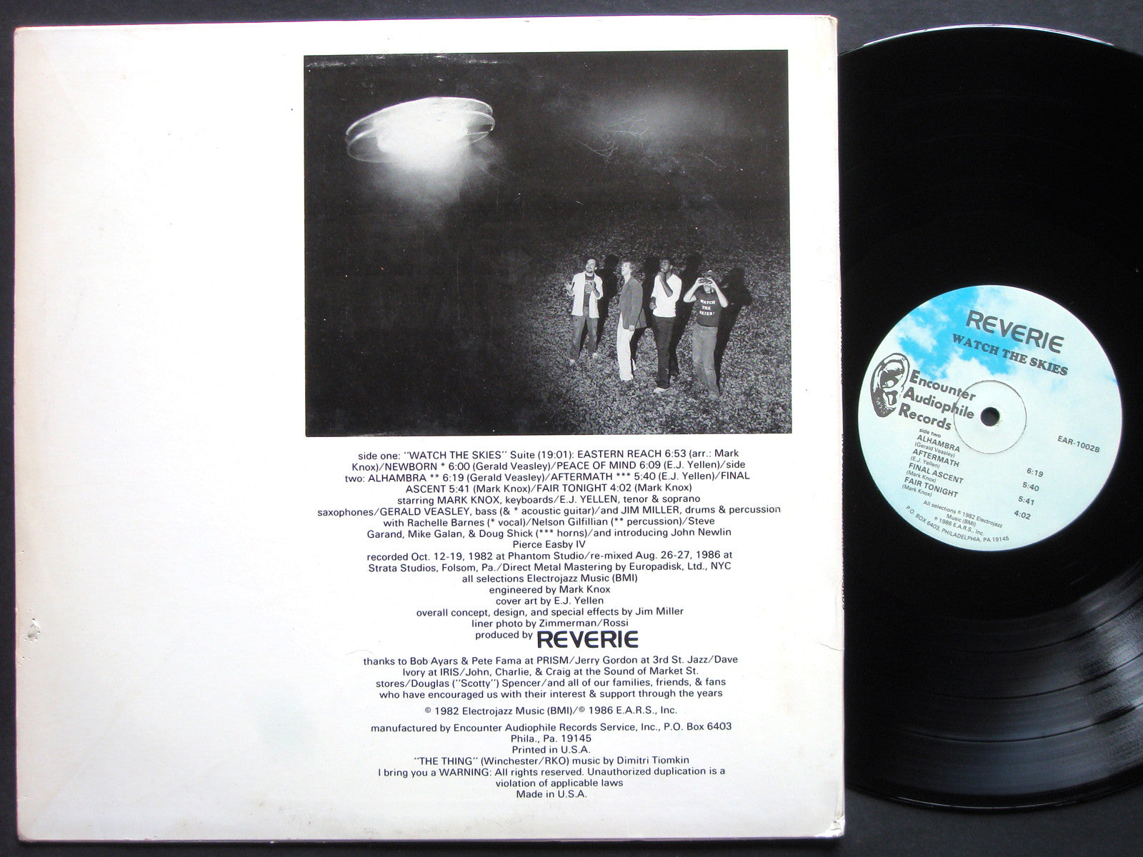 REVERIE Watch The Skies LP ENCOUNTER AUDIOPHILE RECORDS EAR-1002 US 1986 Fusion