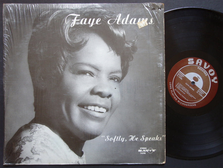 FAYE ADAMS  Softly, He Speaks LP SAVOY RECORDS SL 14398 US 1976 Funk Soul Gospel
