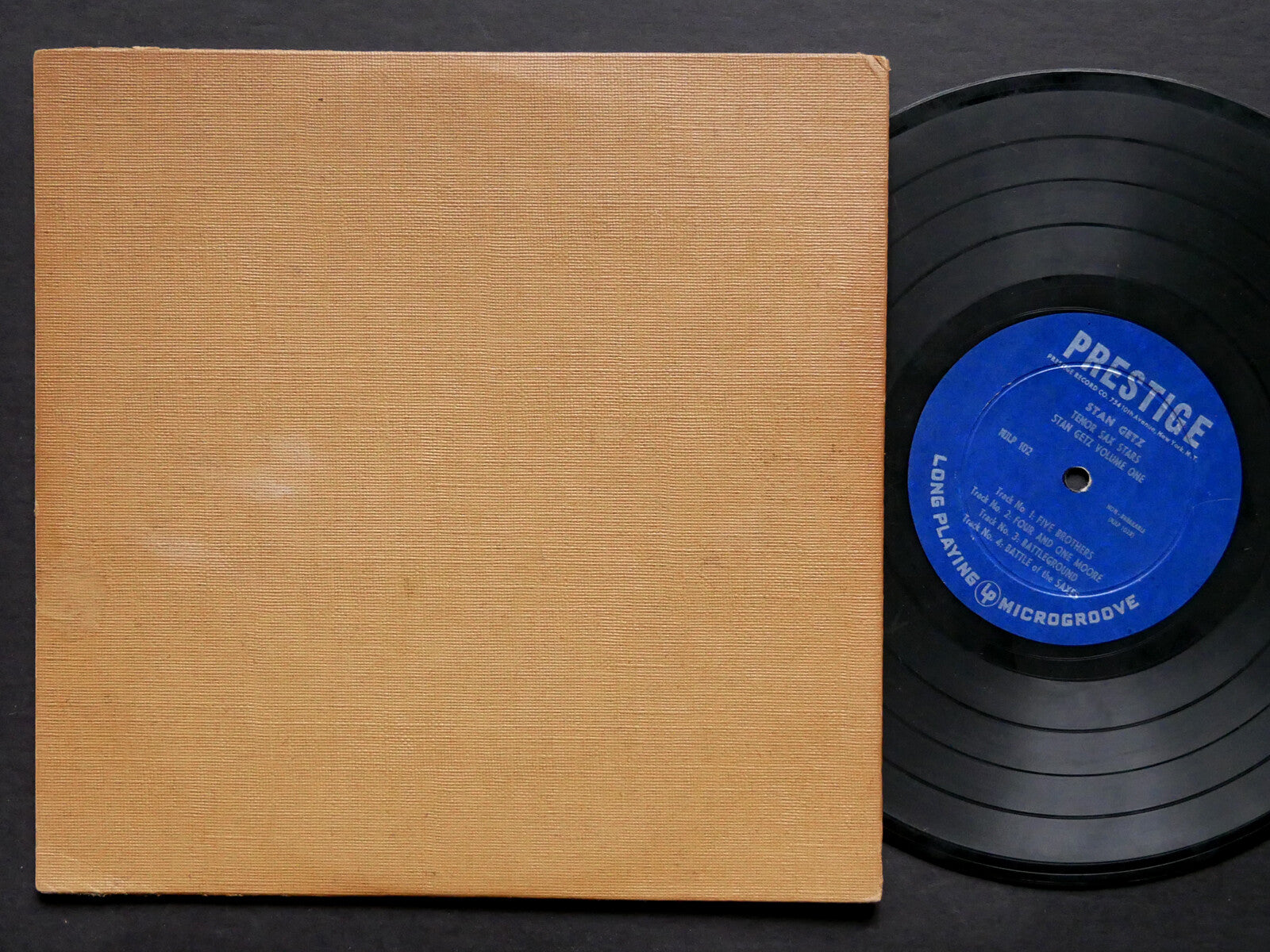 STAN GETZ Quartet Tenor Volume One LP NEW JAZZ NJLP 102 US 1950 MONO Zoot Sims