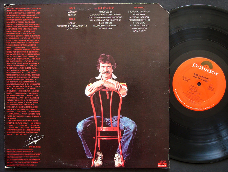 DAVE GRUSIN One Of A Kind LP POLYDOR PD-1-6118 US 1977 Soul Jazz Funk