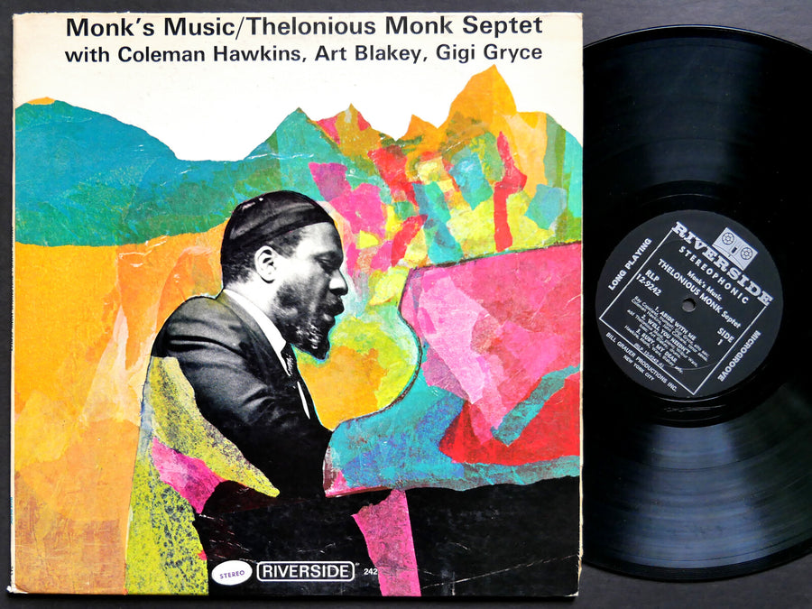 THELONIOUS MONK Monk's Music LP RIVERSIDE RLP 12-9242 John Coltrane Art Blakey