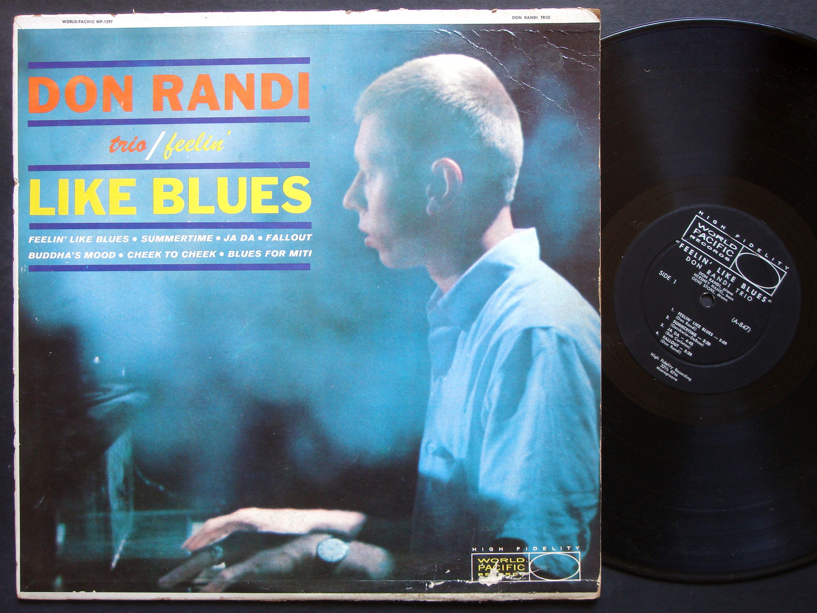 DON RANDI TRIO Feelin' Like Blues LP WORLD PACIFIC RECORDS WP-1297 US 1960 MONO
