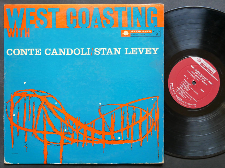 CONTE CANDOLI STAN LEVEY West Coasting LP BETHLEHEM BCP-9 DG MONO JAZZ Zoot Sims