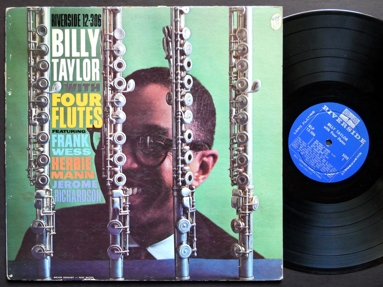 BILLY TAYLOR With Four Flutes LP RIVERSIDE RECORDS RLP 12-306 US 1959 DG MONO