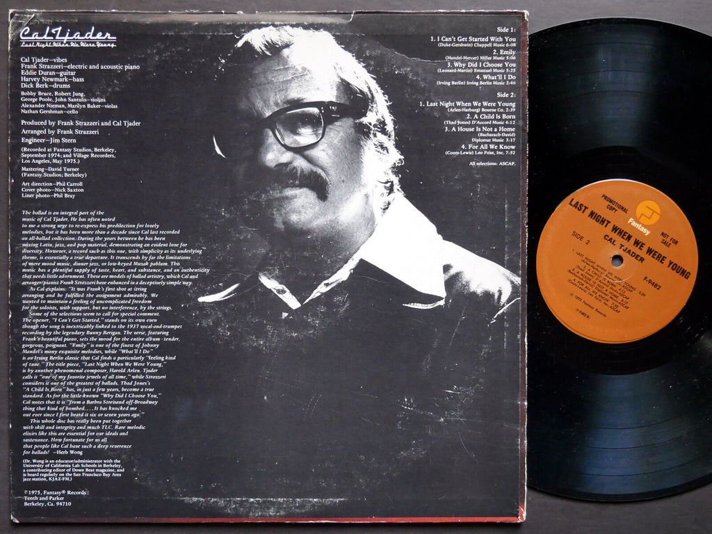 CAL TJADER Last Night When We Were Young LP FANTASY F-9482 Afro-Cuban Jazz