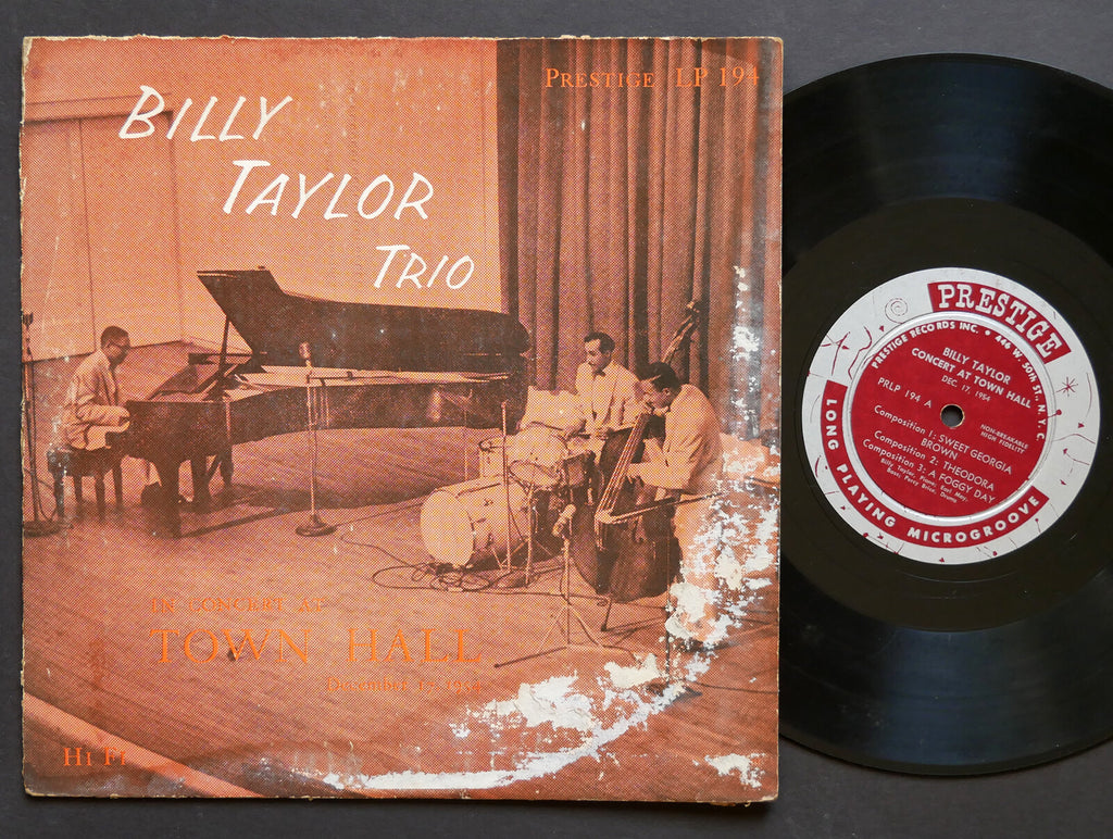 BILLY TAYLOR Trio In Concert At Town Hall Dec 17 1954 LP PRESTIGE PRLP 194 MONO
