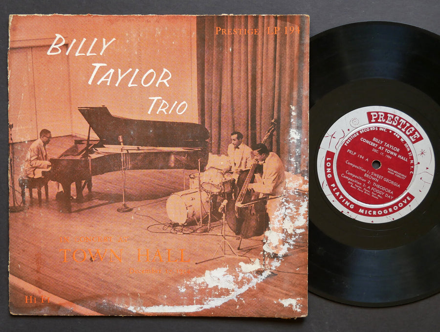 BILLY TAYLOR Trio In Concert At Town Hall Dec 17 1954 LP PRESTIGE PRLP 194 MONO