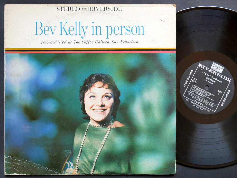 BEV KELLY In Person LP RIVERSIDE RECORDS RLP 9345 US 1960 DG ST VOCAL JAZZ