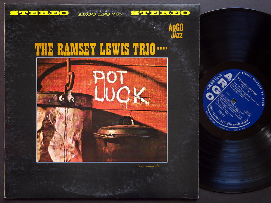 RAMSEY LEWIS TRIO Pot Luck LP ARGO LP 715 US 1963 STEREO JAZZ Soul Jazz Funk