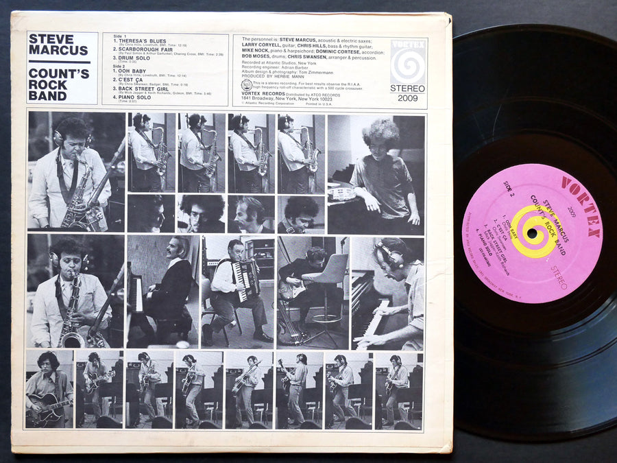 STEVE MARCUS Count's Rock Band LP VORTEX RECORDS 2009 US 1969 Jazz Fusion