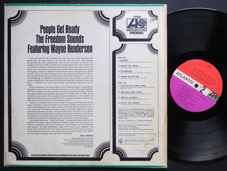 FREEDOM SOUNDS WAYNE HENDERSON People Get Ready LP ATLANTIC 1492 US 1967 MONO