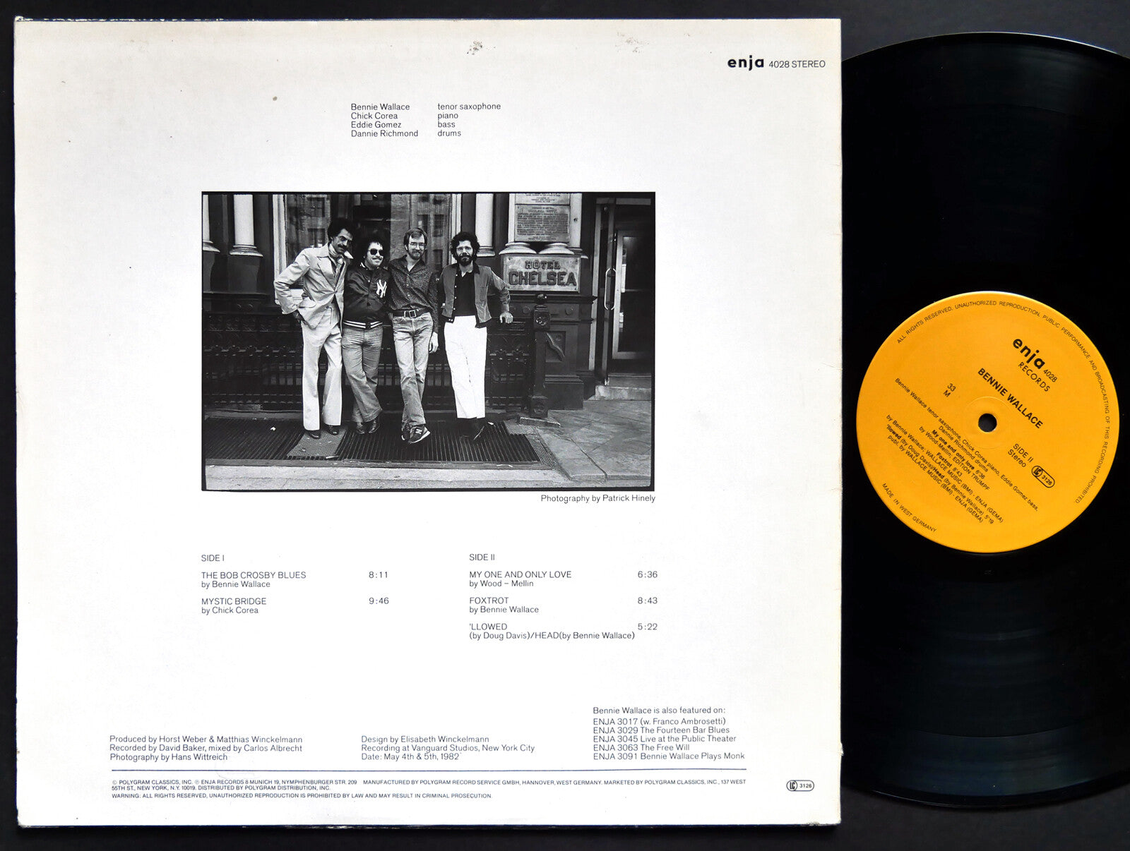 BENNIE WALLACE Trio & CHICK COREA ENJA RECORDS 4028 Germany 1982 JAZZ