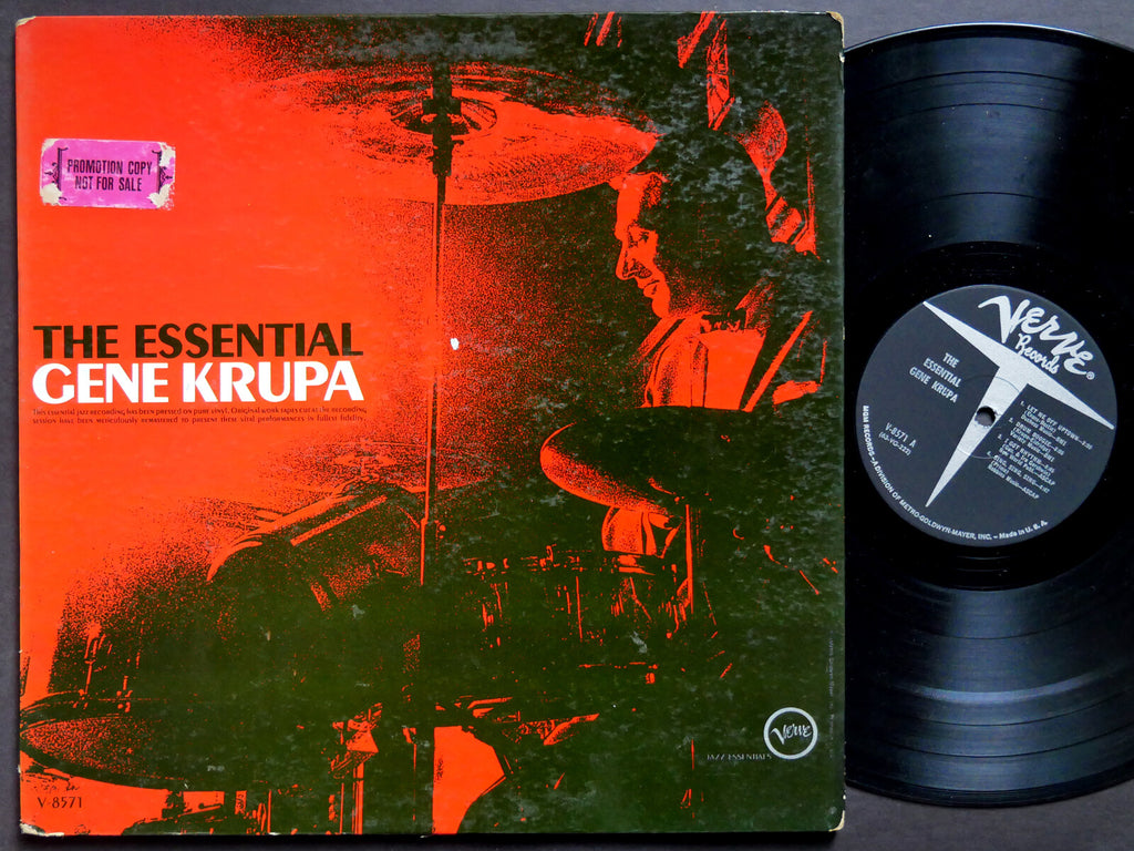GENE KRUPA The Essential LP VERVE RECORDS V-8571 MONO Anita O'Day Roy Eldridge