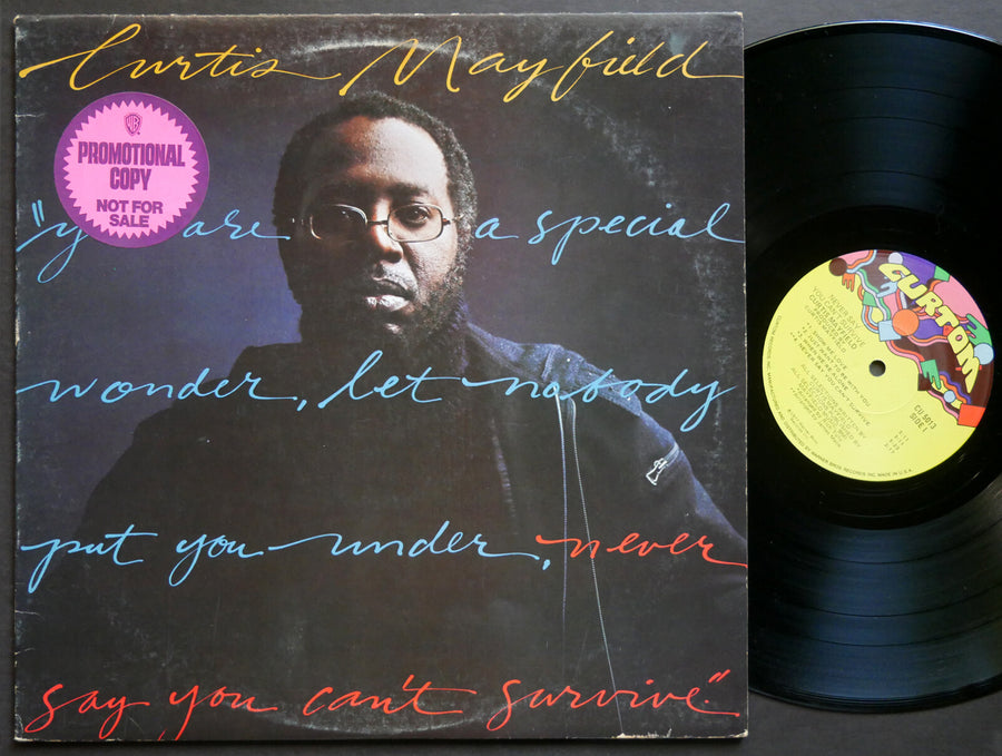 CURTIS MAYFIELD Never Say You Can't Survive LP CURTOM CU 5013 US 1977 Soul Funk