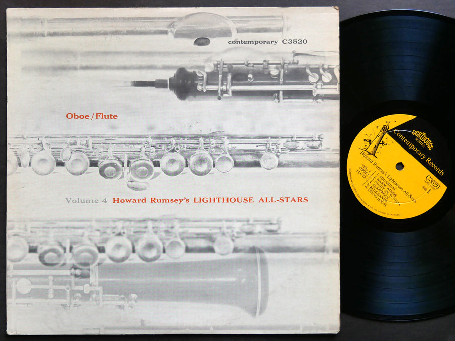 HOWARD RUMSEY Volume 4 Oboe/Flute LP CONTEMPORARY C3520 Max Roach Sonny Clark