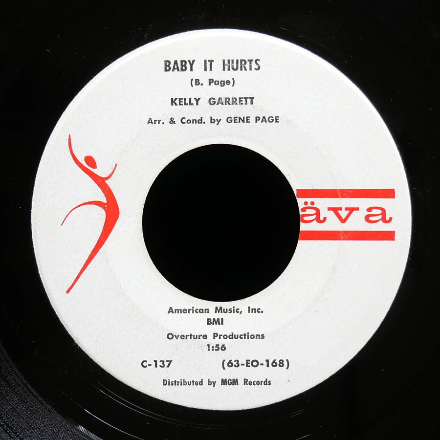KELLY GARRETT Tommy Makes Girls Cry / Baby It Hurts 45 AVA RECORDS C-137 US 1963