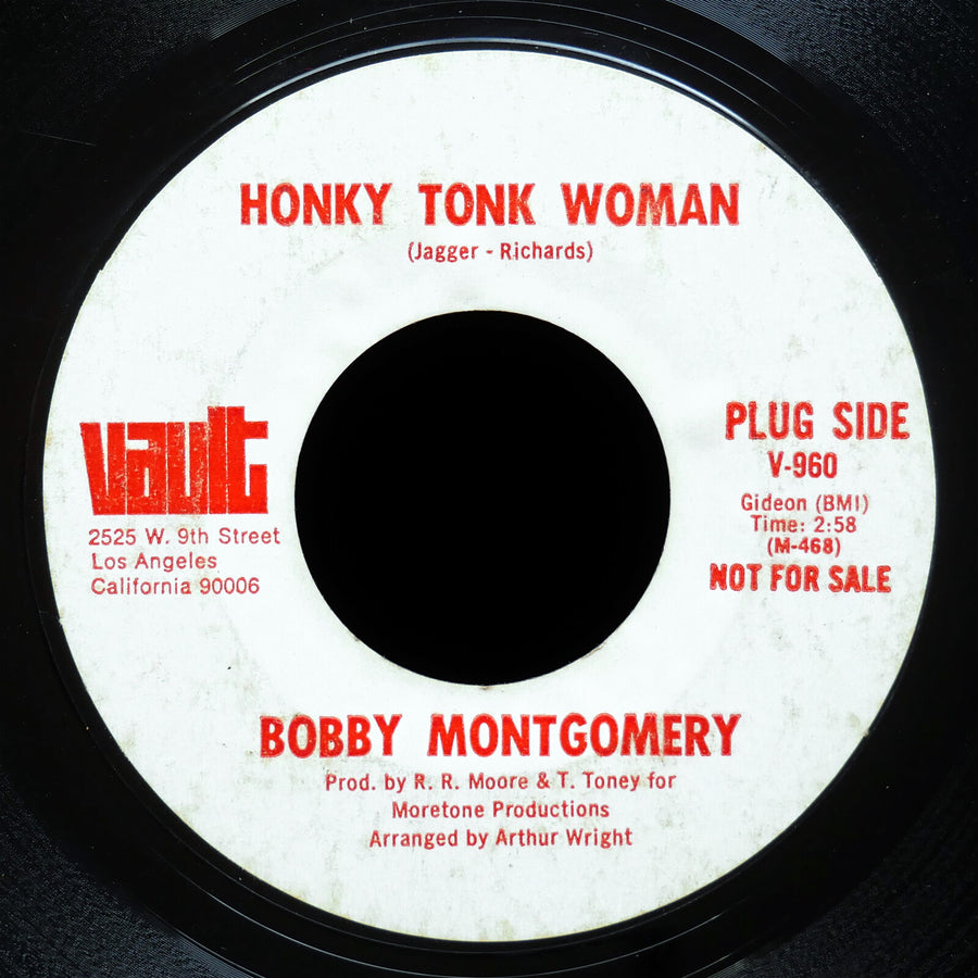 BOBBY MONTGOMERY I'M Your Steppin' Stone / Honky Tonk Woman 45 VAULT V960 Soul