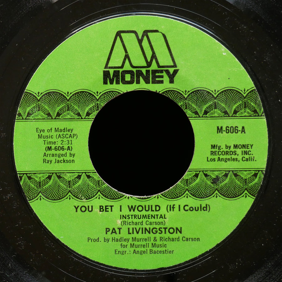 PAT LIVINGSTON You Bet I Would (If I Could) 45 MONEY RECORDS M-606 US 1973 Soul