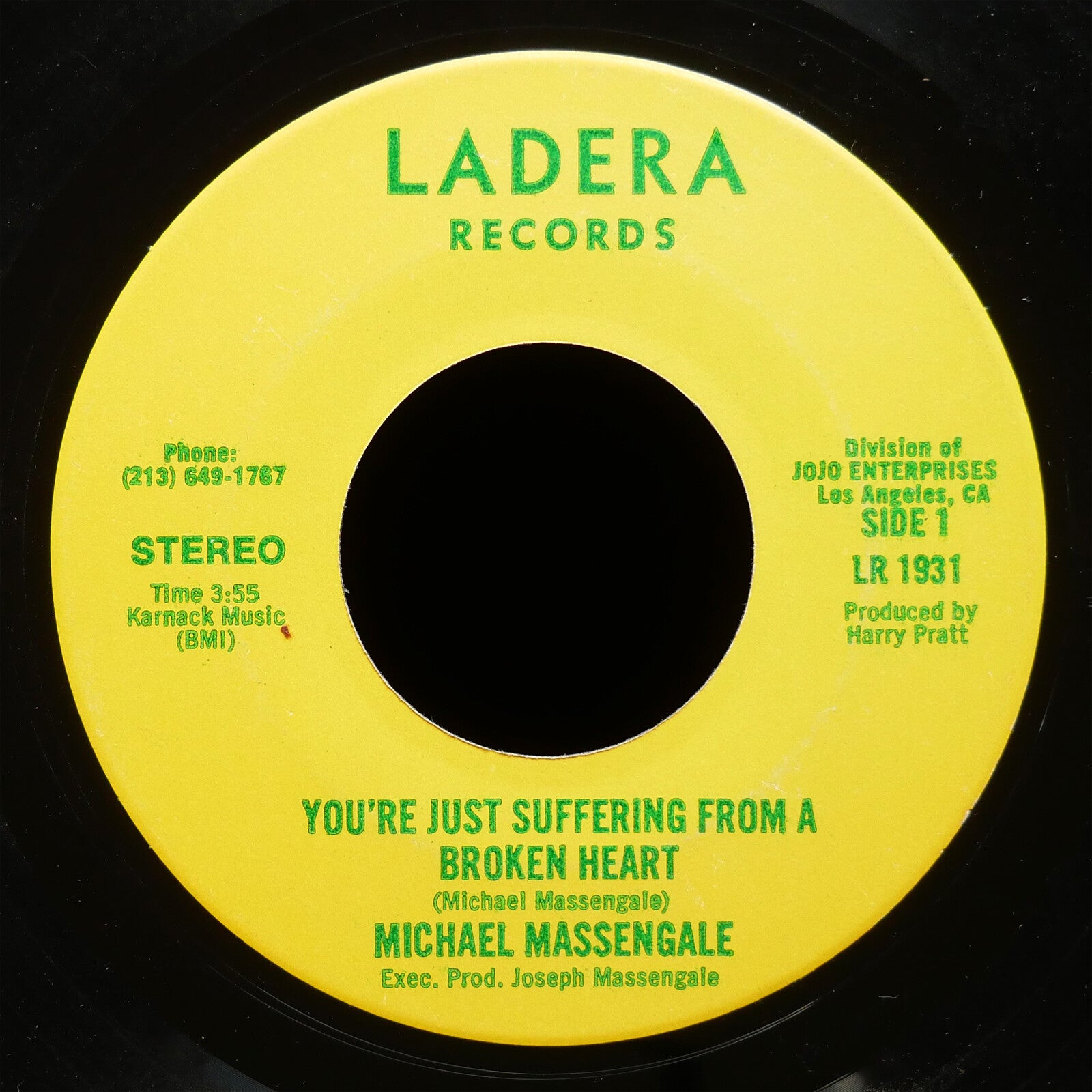 MICHAEL MASSENGALE I Can't Stop It / You're Just Suffering.. 45 LADERA LR1931