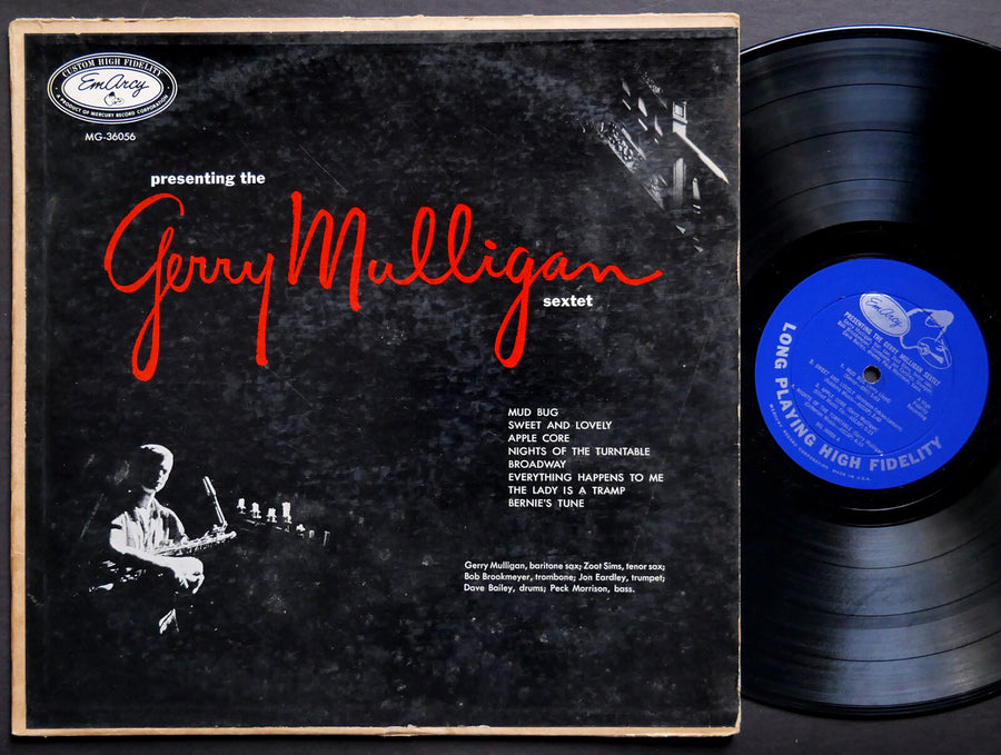 GERRY MULLIGAN Sextet Presenting LP EMARCY MG36056 US 1955 DG MONO Zoot Sims