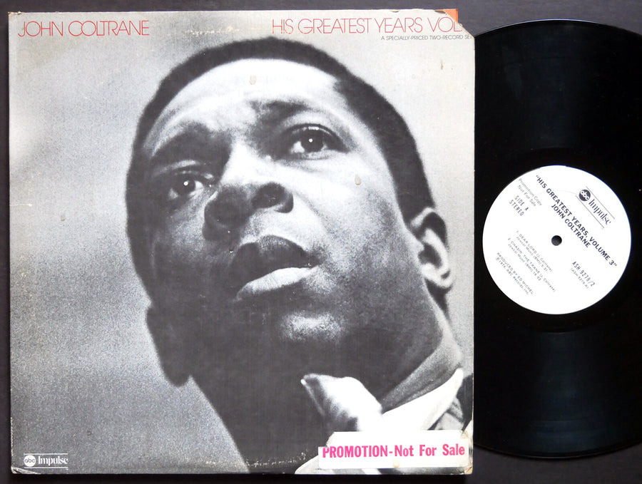 JOHN COLTRANE The Best Of His Greatest Years Vol. 3 LP IMPULSE! ASH-9278-2 PROMO
