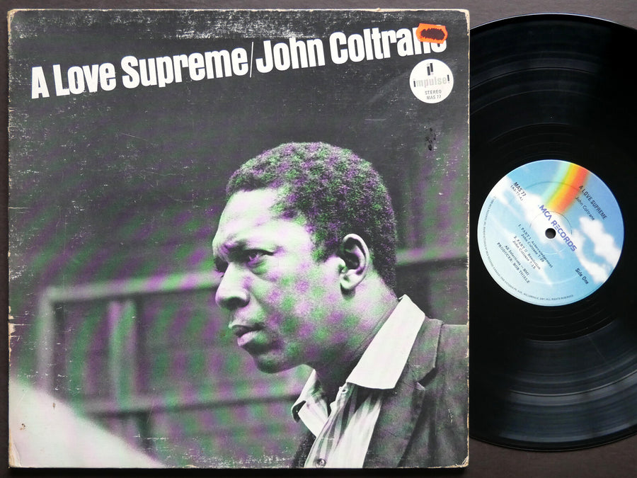 JOHN COLTRANE A Love Supreme LP MCA RECORDS MAS 77 McCoy Tyner Elvin Jones
