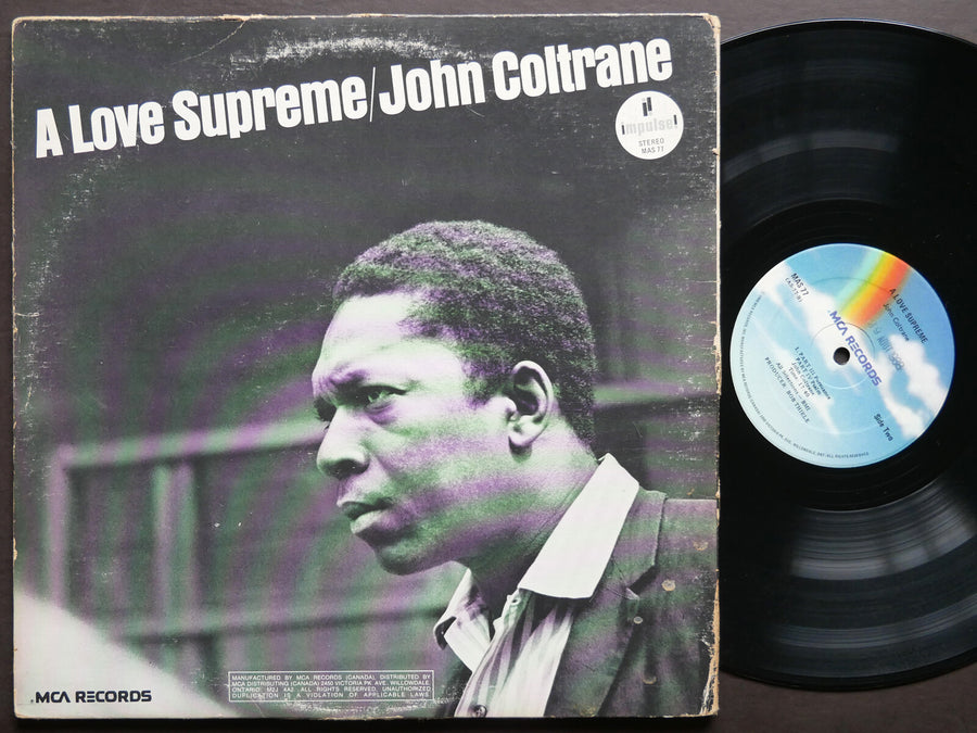 JOHN COLTRANE A Love Supreme LP MCA RECORDS MAS 77 McCoy Tyner Elvin Jones