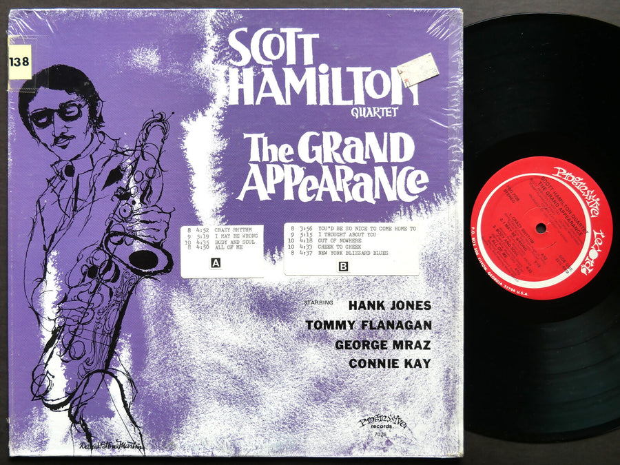 SCOTT HAMILTON Quartet The Grand Appearance LP PROGRESSIVE 7026 Tommy Flanagan