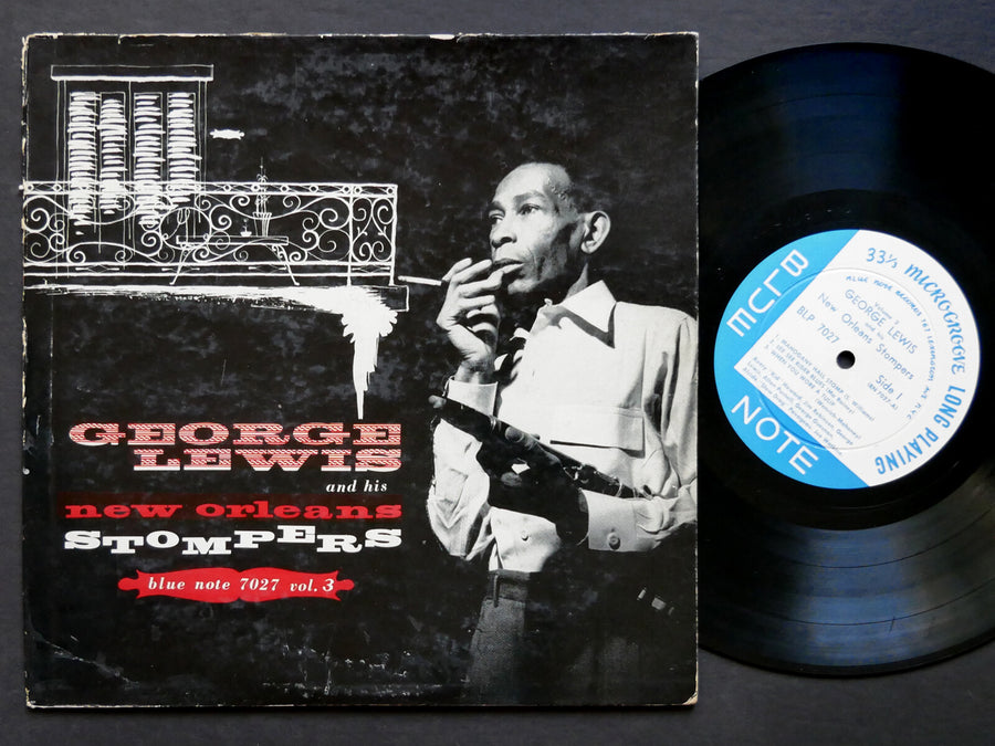 GEORGE LEWIS And His New Orleans Stompers Vol. 3 LP BLUE NOTE BLP 7027 LEX MONO