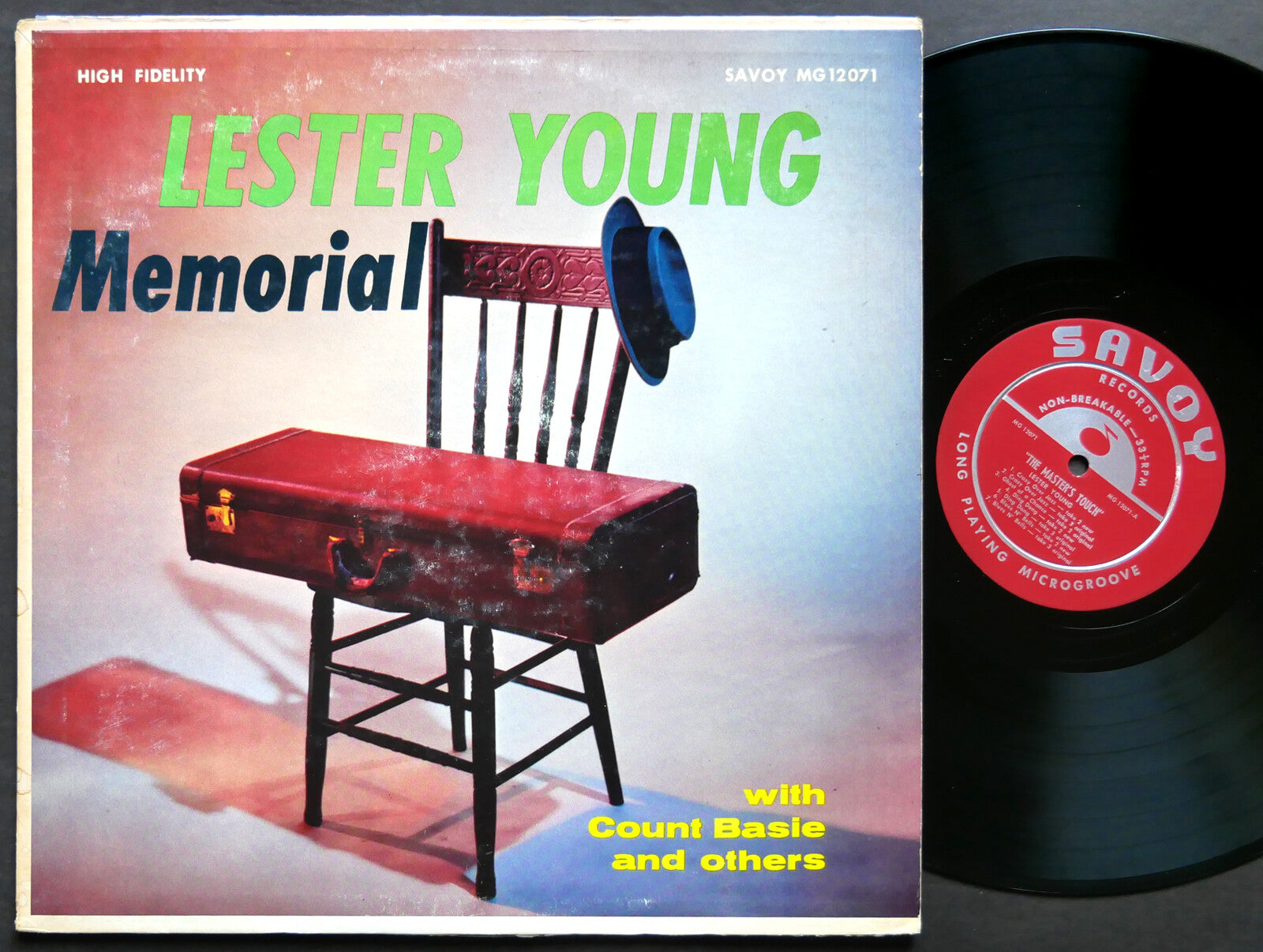 LESTER YOUNG The Master's Touch LP SAVOY RECORDS MG 12071 DG MONO JAZZ