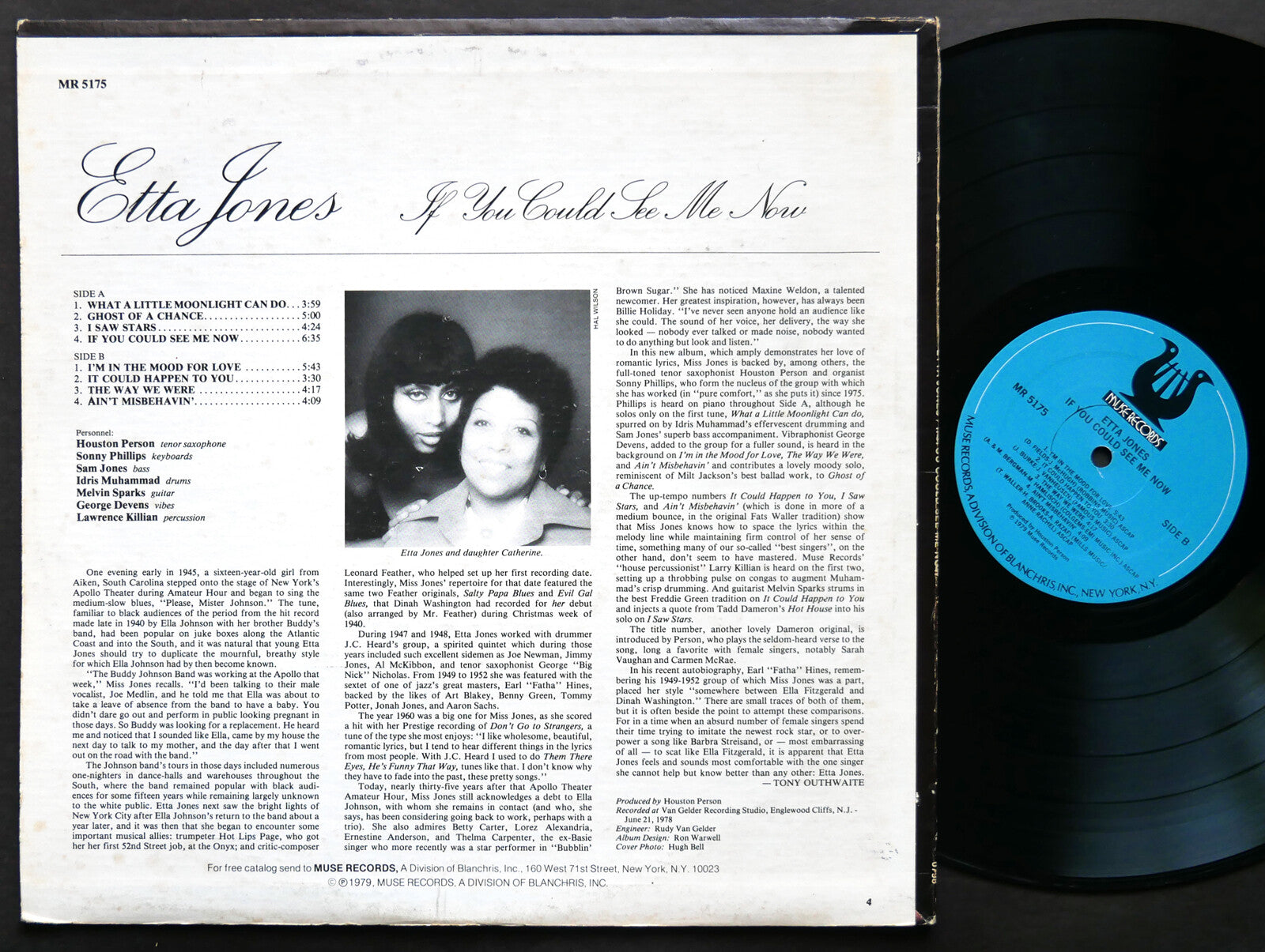 ETTA JONES If You Could See Me Now LP MUSE MR 5175 US 1979 Idris Muhammad SIGNED