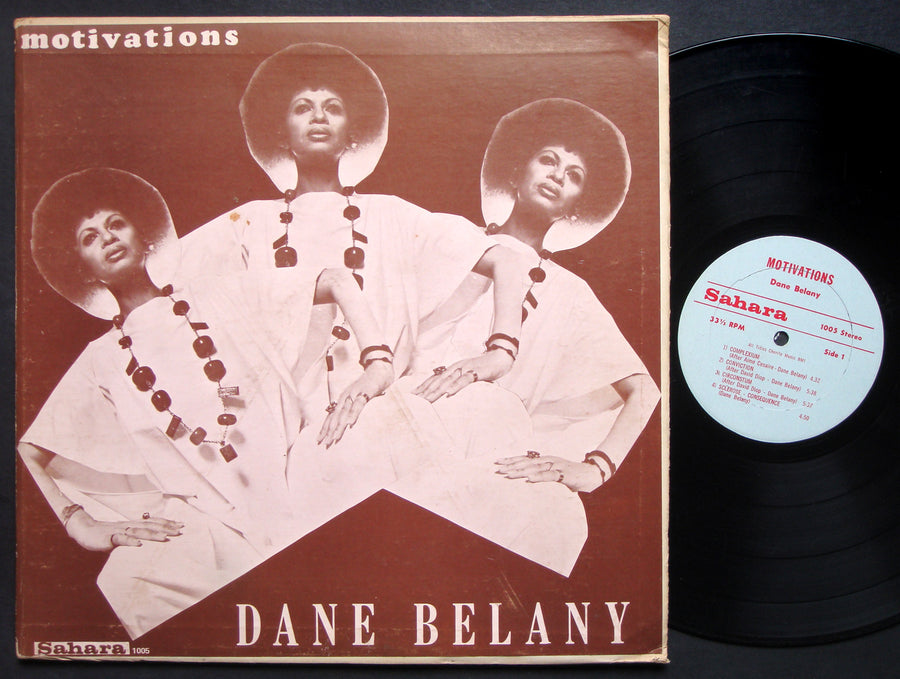 DANE BELANY Motivations LP SAHARA RECORDS 1005 US 1975 FREE JAZZ POETRY