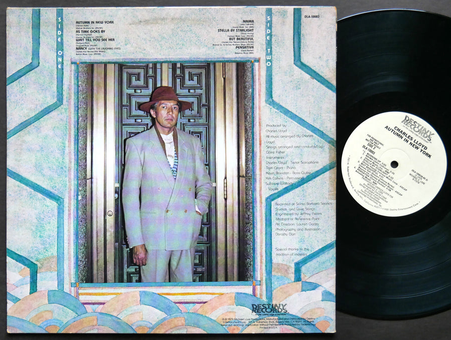 CHARLES LLOYD Autumn In New York LP DESTINY RECORDS DLA-10003 US 1979 JAZZ