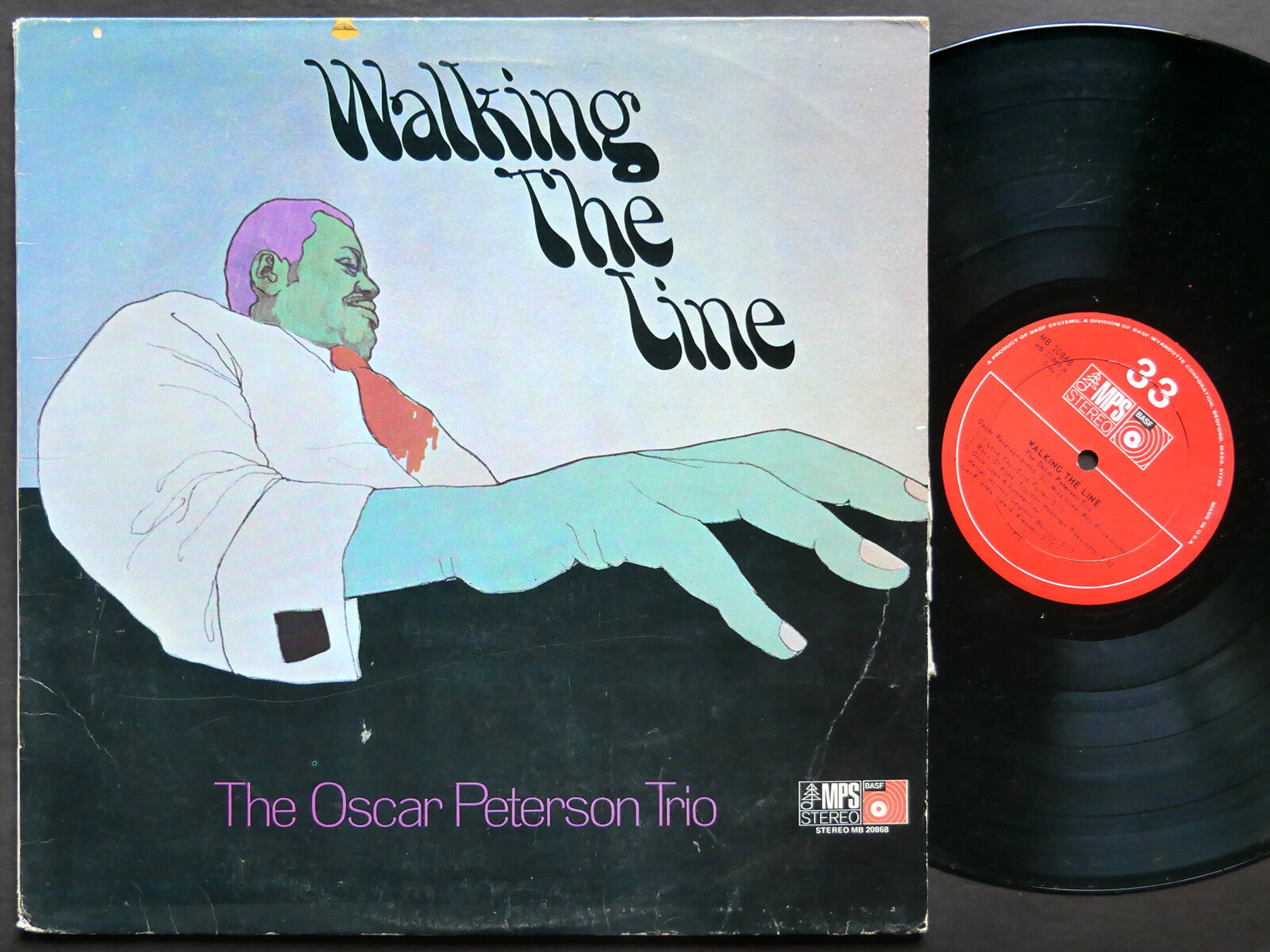 OSCAR PETERSON TRIO Walking The Line LP MPS RECORDS MB 20868 US 1972 JAZZ