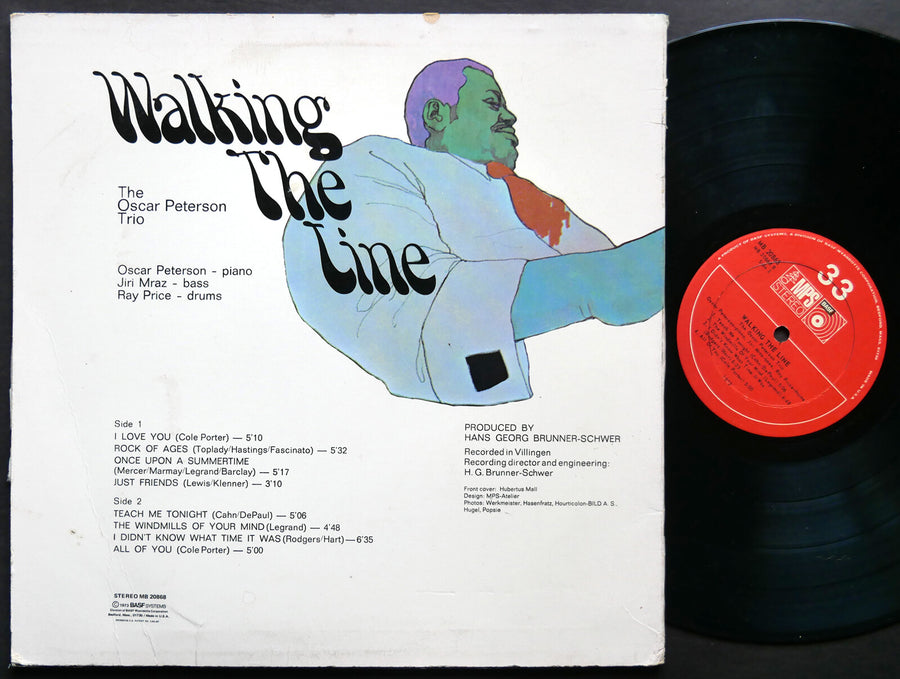 OSCAR PETERSON TRIO Walking The Line LP MPS RECORDS MB 20868 US 1972 JAZZ