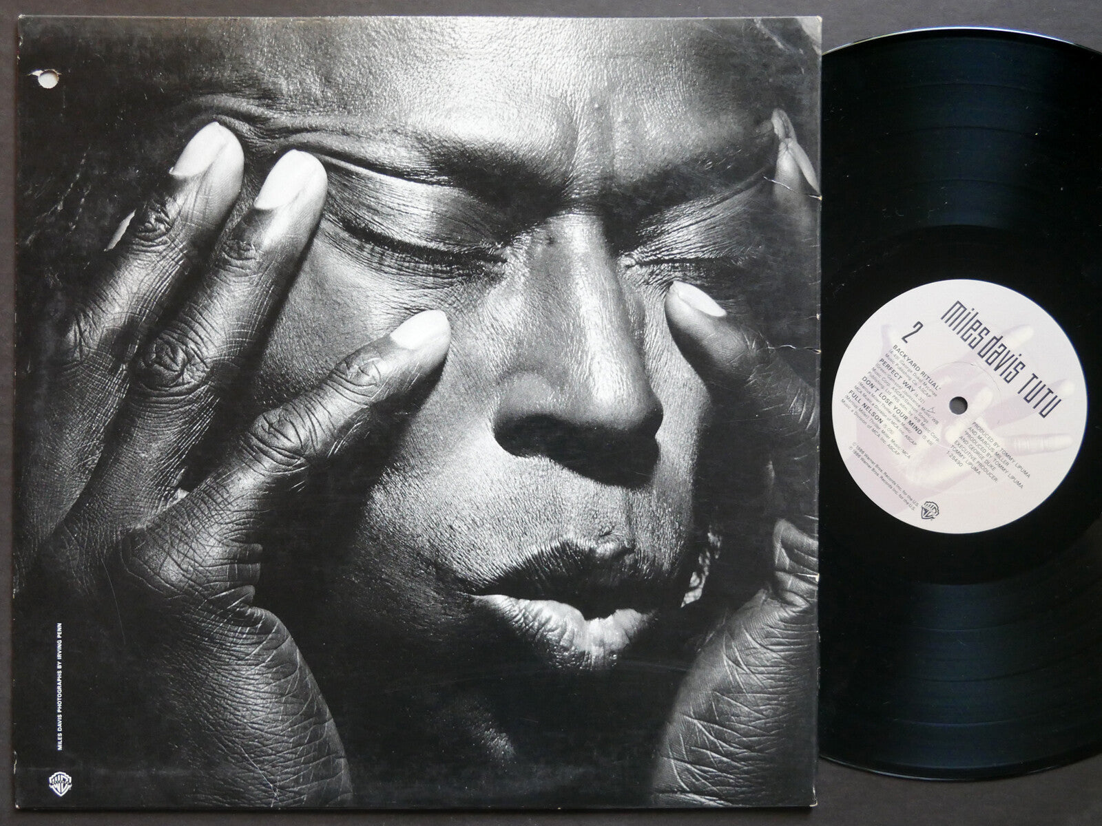 MILES DAVIS Tutu LP WARNER BROS. RECORDS 1-25490 US 1986 JAZZ Marcus Miller