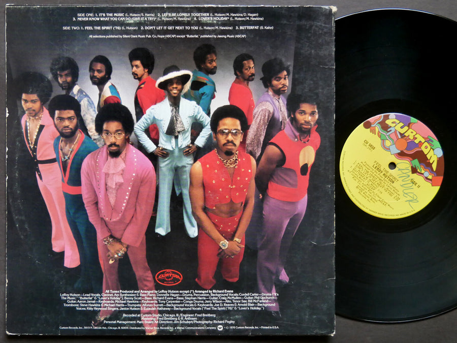 LEROY HUTSON The Free Spirit Symphony Feel The Spirit LP CURTOM CU 5010 US 1976