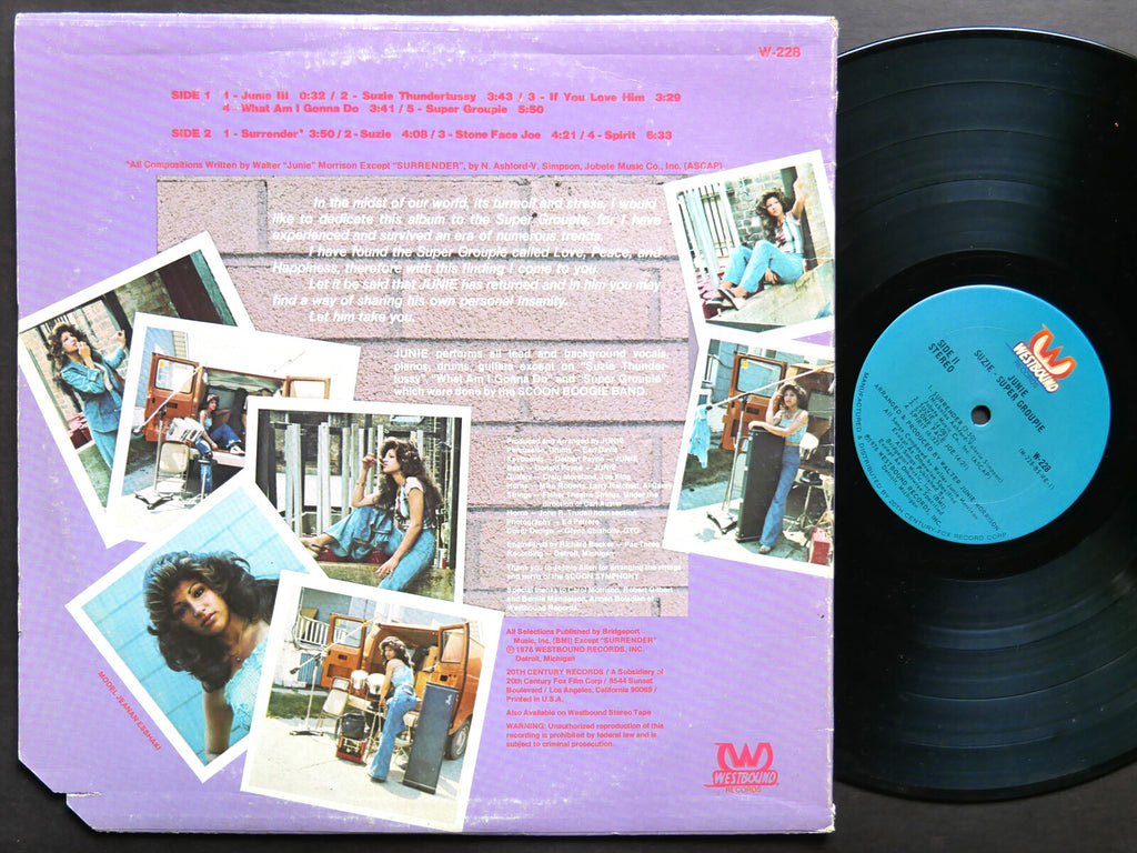 JUNIE Suzie Super Groupie LP WESTBOUND RECORDS W-228 US 1976 Soul Funk