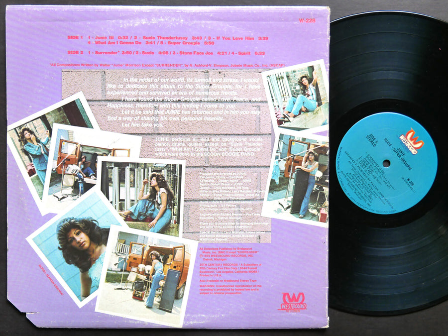 JUNIE Suzie Super Groupie LP WESTBOUND RECORDS W-228 US 1976 Soul Funk